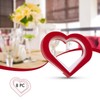 RCZ Décor Heart Valentine Napkin Rings | Acrylic | 8