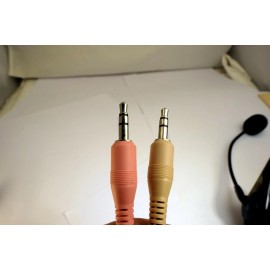 Nuance Dragon HS-GEN-B Stereo Communication Wired Headset w/ Microphone RCA Nuance Dragon cord