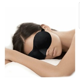 Contoured sleeping mask for travel, sun bathing and yoga meditation.