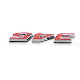 2Pcs 345 Emblems 3D Nameplate Premium Car Badge Decal Replatement for Challenger Chrysle 300c (Red)