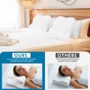 HunnmingRe Cervical Pillow Case Comfortable and Breathable Pillowcase with Zipper(Only