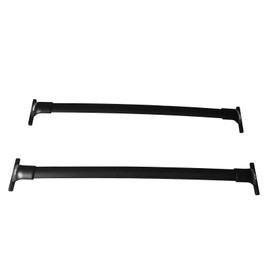 IKON MOTORSPORTS, Roof Rack Compatible with 2021-2025 Toyota Sienna All Models, Black Top Roof Rack Cross Bar Cargo Luggage Carrier Aluminum 2PCS