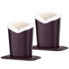 Aatacas Pack of 2 Plush Lined Eyeglasses Holder Stand Protective