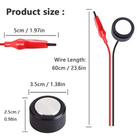 DKARDU CNC Router Z-Axis Tool Setting Touch Probe Block Milling CNC Router Mill Zero Check Touch Plate for CNC Engraving Machines, with Wire End Caps (7 Packs)
