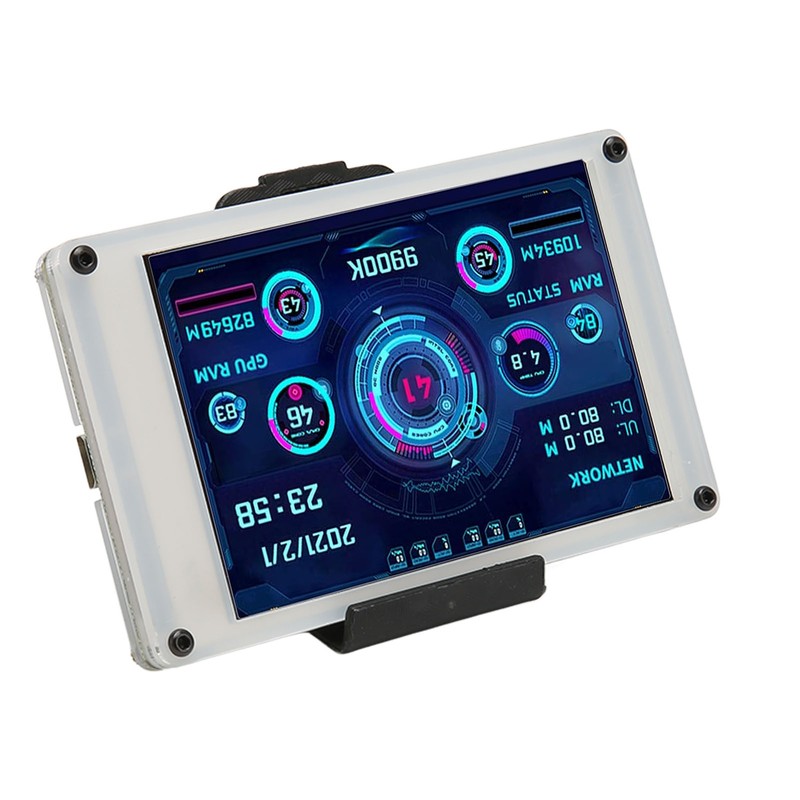 Computer Temp Monitor 3.5 Inch IPS Dimmable Theme Editor Auto
