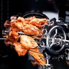 BBQ Roaster Rotisserie Skewers Needle Cage Oven Kebab Grill Stainless