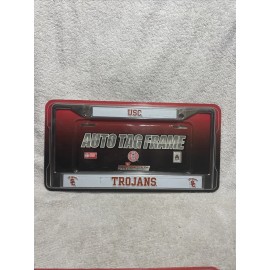 University Of Southern California Trojans Auto Tag Frame Metal  #G
