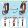 SUOSDEY Kids Reversible Belt for Boys and Girls Leather Belt