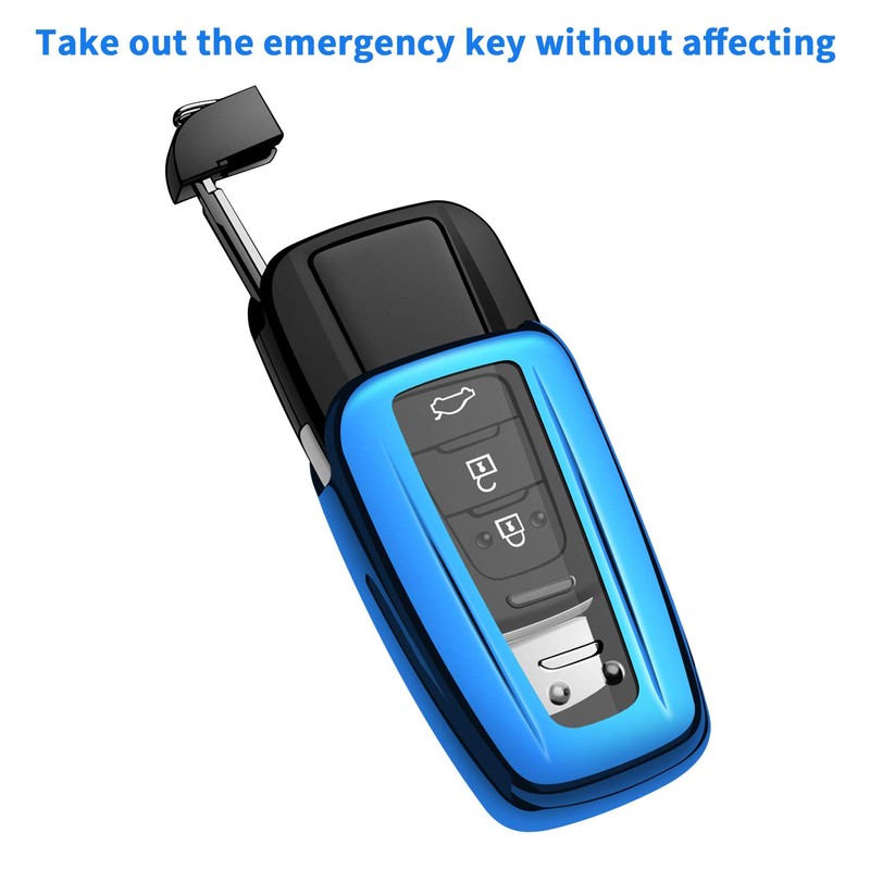 Autophone for Toyota Key Fob Cover with Keychain Soft TPU
