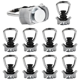 Naseom Single End Fitting for Airline Rails 1000 kg / dan, Single Fitting for Airline Rails, Airline Rail Fitting, Single Fitting End Fitting End Fitting Airline Rail Lashing Rails Pack of 10