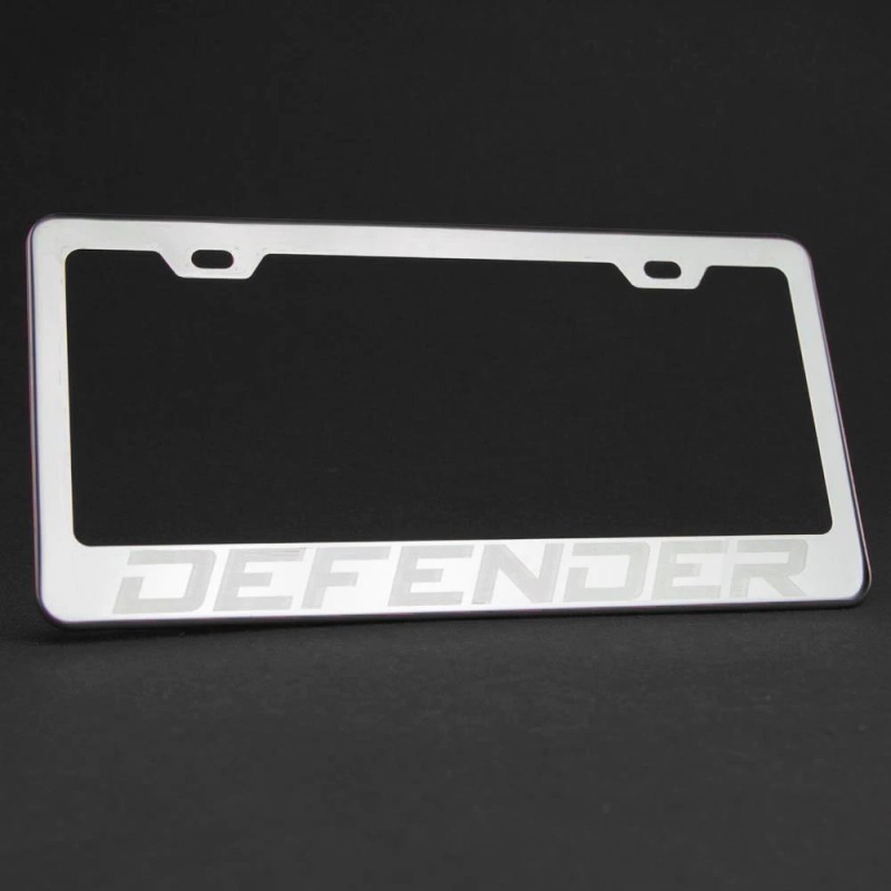 KA DEPOT 1x Defender Laser Engraved Stainless Steel License Plate