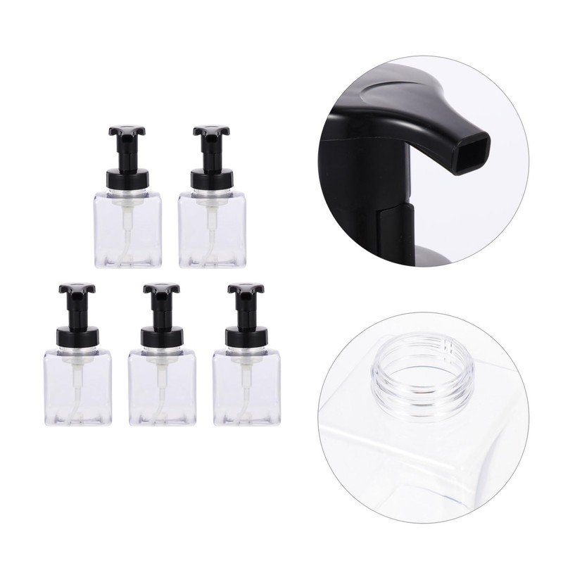LIFKOME 5pcs Soap Pump Dispenser Bottles for Home Use Refillable