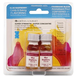 LorAnn Blue Raspberry SS Flavor, 1 dram bottle (.0125 fl oz - 3.7 ml - 1 teaspoon) - 2 Pack
