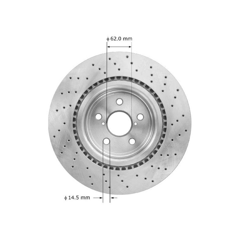 Bendix Premium PRT5943 Front Brake Rotor for Lexus IS F