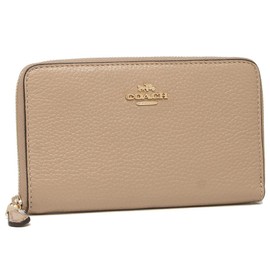Coach C4124 IMTAU Women's Outlet Bi-Fold Wallet, Beige,, beige