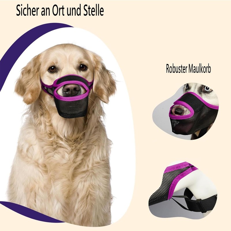 Muzzle for Medium Dogs, Muzzle for Dogs Medium Size, Breathable