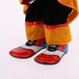 Taotenish Clown Doll Porcelain Clown Model Porcelain Doll Circus Props Delicate Arts Crafts for Home Decoration Desk Ornaments 18cm