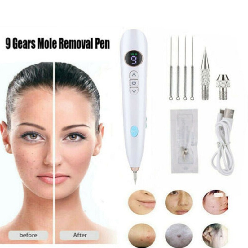 Spot Removing Beauty Pen LED Screen Adjustable 9 Gears Plug