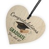 RED OCEAN You Did It Congratulations Gift Wooden Heart Keepsake
