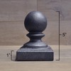 Pro Gate Supply | 3" Cast Iron Ball Post Cap