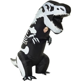 Morph Costume Giant Trex Skeleton Inflatable Kids