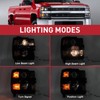 Duolctarms Chrome Projector Headlight Headlamp Assembly Compatible for 2015-2019 Chevy