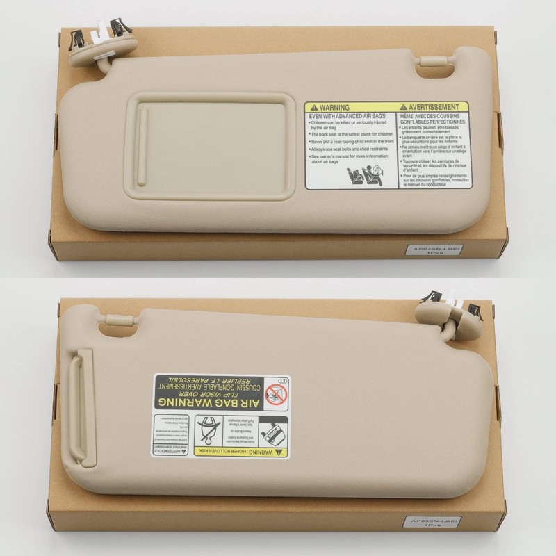 Dasbecan Left Driver & Right Passenger Side Sun Visor Compatible