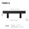 Haidms 20 Pack Black Cabinet Handles 3 inch(76mm) Hole Centers