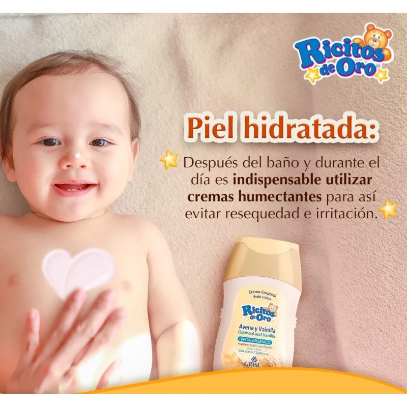 Trio De Cremas Para Bebe Ricitos De Oro - Humecta
