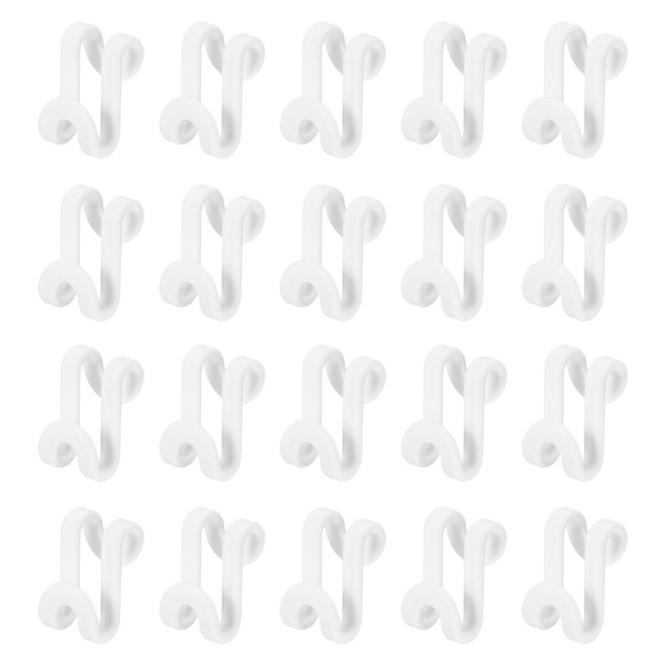 uxcell Clothes Hanger Connector Hooks, 30Pcs - ABS Hanger Hooks,