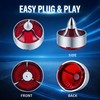 BOSYCY Motorcycle 2" Turn Signals' Lens Caps 2 Pack Turbo