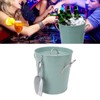 Round Ice Bucket Multipurpose Safe Galvanized Ice Buckets with Lid