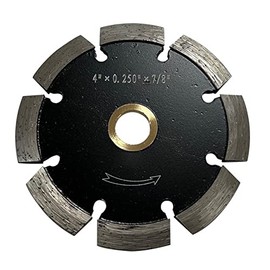 4" Diamond Crack Chaser Blades for Routing and Repairing Cracks in Concrete and Asphalt - 1/4" Width with a 7/8"-5/8" Non-Threaded Arbor