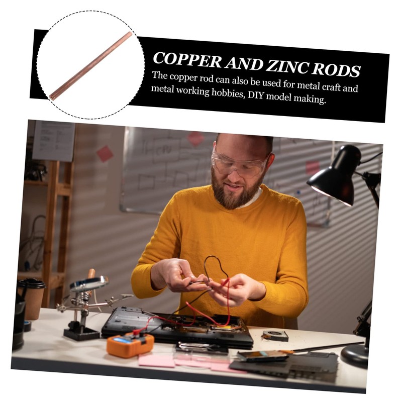 Sosoport Copper Dowsing Rod Diameter Pure Copper Rods for Thermal