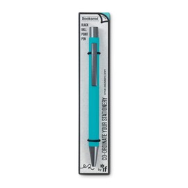 IF Bookaroo Pen, soft touch, colour coated pen with black ink - TURQUOISE