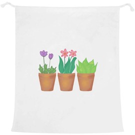 'Plants In Pots' Laundry/Washing/Storage Bag (LB00038073)
