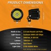 Auxbeam LED Pod Light, 3.5 Inch Round Offroad Lights Spot
