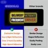 GEEKBEAR Delivery Driver Frequent Stops Car Magnet - Colorful, Reflective,