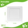 Responsible Products 6 inch Square Plates I Tree-Less™ Compostable Molded