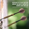 ZEACCT Pack of 10 Integrated Dart Shafts, Plastic Darts Flies,
