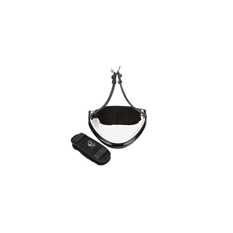 LeMieux Merino+ Noseband Protector Noseband Protectors - Black, One Size