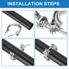 sourcing map 2.25" Quick Release V Band Clamp 304 Stainless