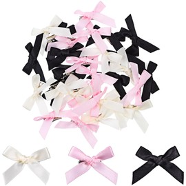 30Pcs Bow Barrettes Mini Bowknot Hair Clips for Women Girls - Assorted Colors - Cute Hair Accessories for Girls Women Styling, Travel, Parties
