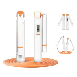 KOOPRO Jump Rope for Training, For Adults, Air Jump Rope, 2-Way Jump Rope, Diet Equipment, Adults & Children, Exercise, Cardio Exercise, Indoor, Outdoor, Digital Counter, Calorie Burned Display,