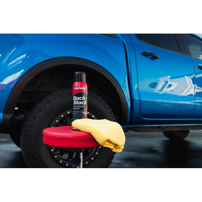 Mothers Back-to-Black Trim & Plastic Restorer, 10 oz. Aerosol —
