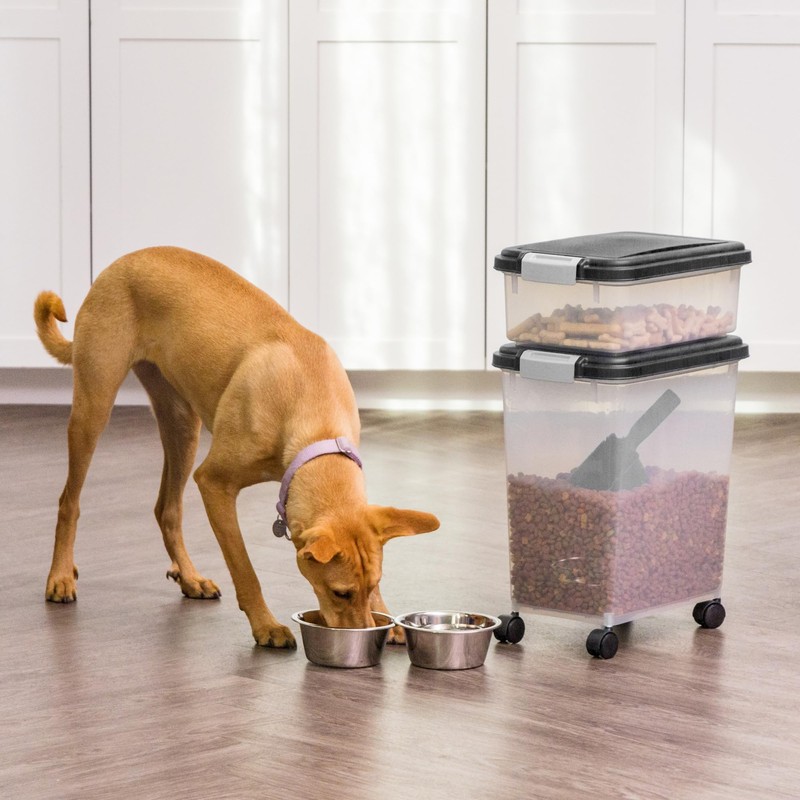 IRIS USA Dog Food Storage Container, 30 lbs & 11