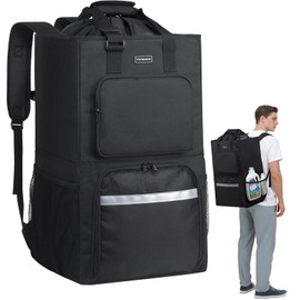 Vorspack 2 in 1 Laundry Bag Backpack with Shoulder Straps, Extra Large Heavy Duty Dorm Laundry Bags, Portable Hamper for College Students, Camping, Travel, Apartment, Black
