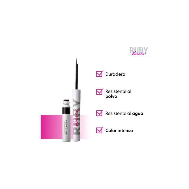 Delineador Negro En Tintero Ruby Kisses a Prueba de Agua