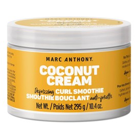 Marc Anthony Defrizzing Coconut Cream Curls Define & Defrizz Smoothie Cream 9.97 Ounce Tub, Smoothing Curl Defining Cream