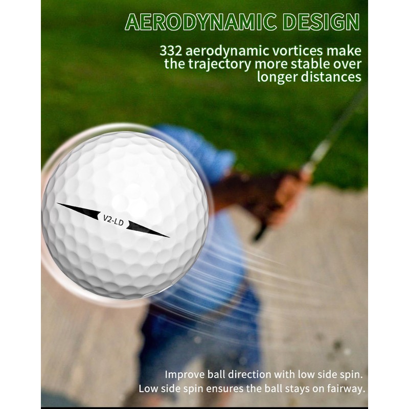 CAITON Golf Balls Set - High Performance Competition Balls, Dual-Layer
